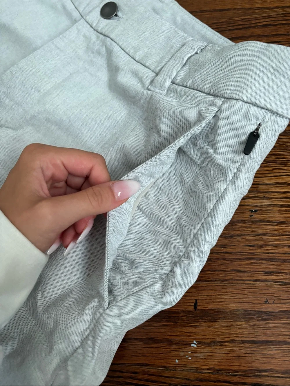 Lululemon Men's Light Gray Casual Shorts Size 28
